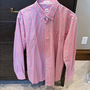 Peter Millar Red and Blue Plaid Shirt. Size XL, 100 percent cotton. Hardly worn.